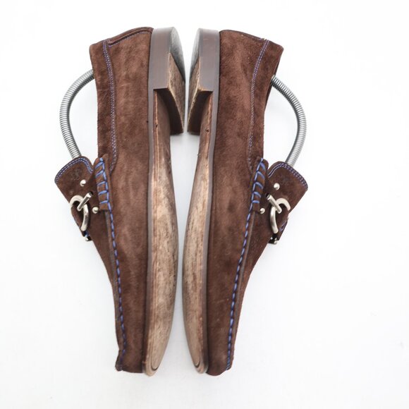 Donald J Pliner Dacio Men's Size 10 M Brown Suede Slip-On Shoes - Picture 10 of 11